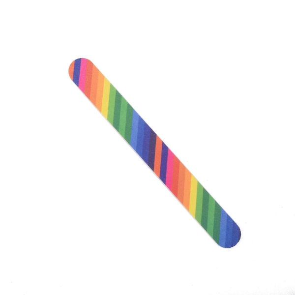 Mini bærbar regnbue neglefilsliper poleringssandbuffer manikyrverktøy