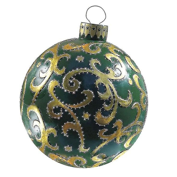 Kæmpe jule-pvc oppustelig dekoreret bold, julepynt 1