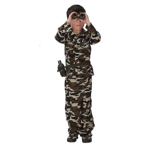 Halloween Barnkläder Soldater Kläder Polis Specialstyrka