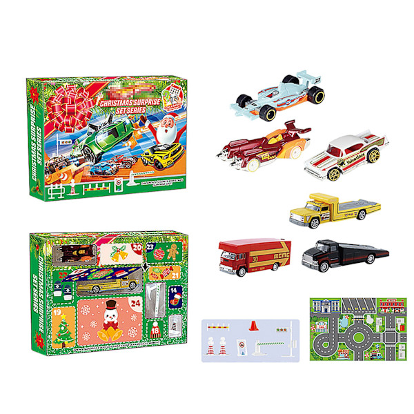 Jule engelsk jule stor (vanlig bilmodell) 12PCS