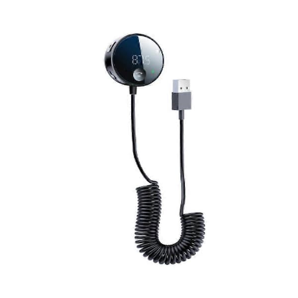 USB Bluetooth 5.0 Trådløs Bil FM-sender Aux Stereo Audio Receiver Adapter
