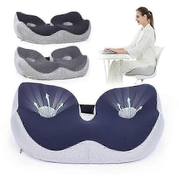 Sittbenssmärtkudde för kontorsstol Memory Foam Komfort Ischias Tuberosity Kudde blue