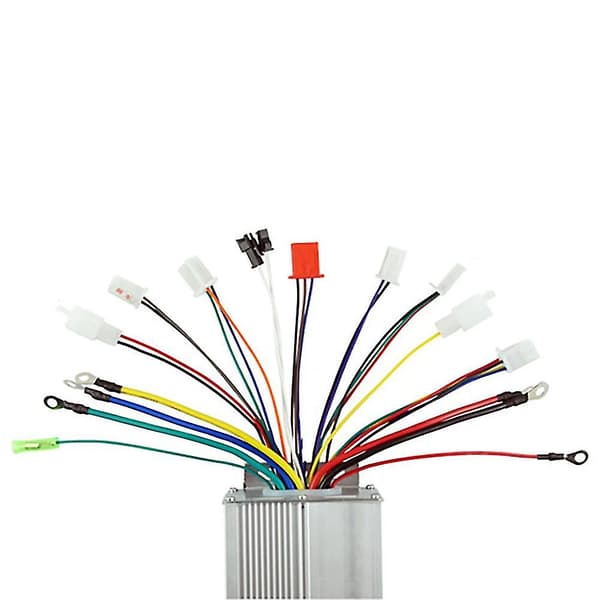 36V 500W 12 Rør Børsteløs Controller Aluminiumlegering E-cykel Børsteløs Motor Controller til Elcykel Scooter
