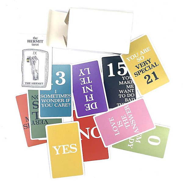 Eremitten Tarot Beskeder Oracle Kort Profeti Spådom Dæk Party Brætspil Multicolor onesize