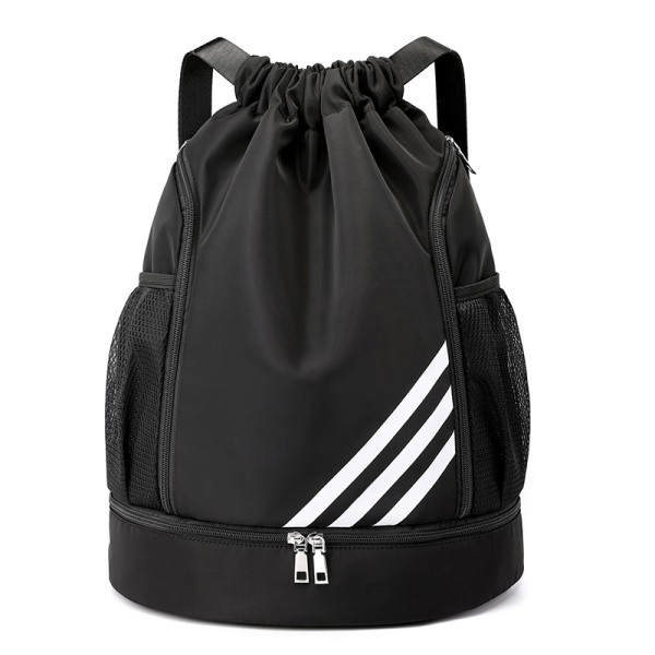 Gym Sports Bag Naisten Kiristysnyöri Bolsas Musta Musta