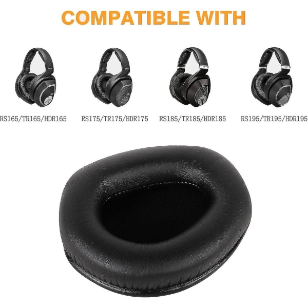 Rs 175/hdr 175/tr 175 Vaihdettava korvatyynyjen päivitys Kuulokkeet Osat, Mukava Rs175 Korvatyynyt Pehmusteet Yhteensopiva Sennheiser Rs175/rs185/rs195/r
