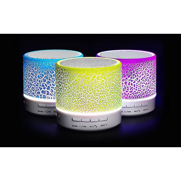 Bärbar Bluetooth LED-minihögtalare med handsfreesamtal, stereoljud