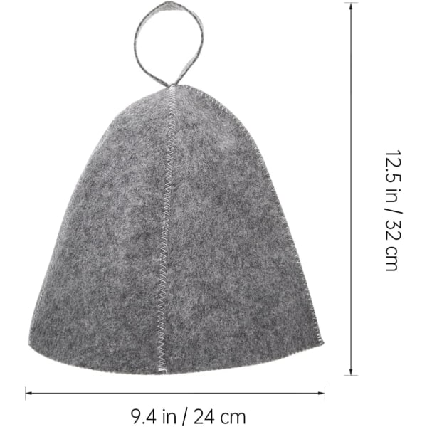 Alkuperäinen villainen saunahattu naisille ja miehille 2 pakkaus 100 % luonnollista huopaa saunatarvikkeet