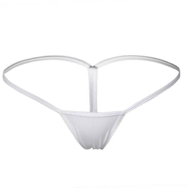 Naisten seksikkäät alushousut Mini stringit Micro G-string Alusvaatteet Alushousut Alusvaatteet Alushousut White L
