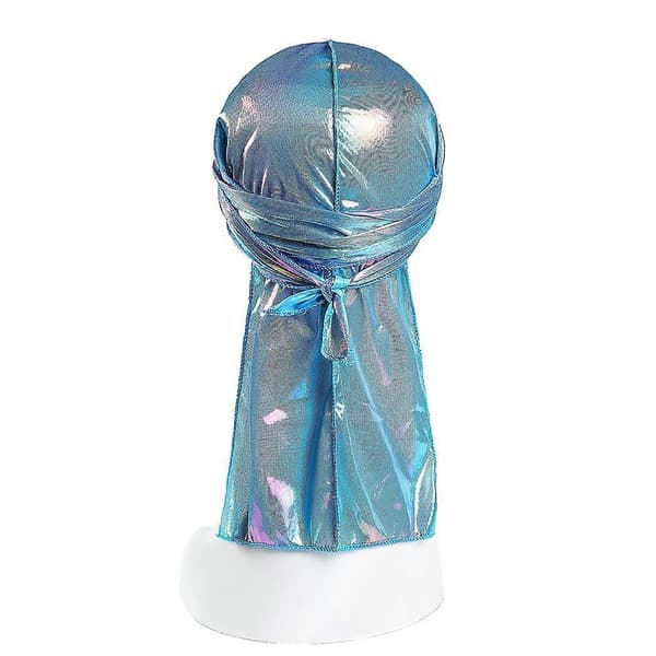 Mote Ensfarget Barn Polyester Hatt Hodeplagg Lang Hale Hodeskjerf (Himmelblå)
