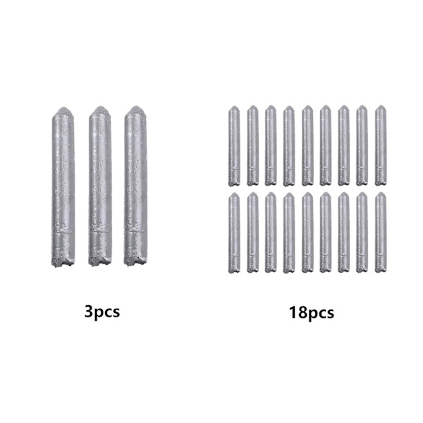 3/18 stk. Let svejseelektrode aluminiumstang, lav temperatur let smeltesvejsepinde 3pcs