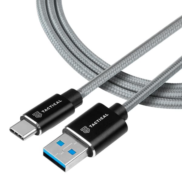 Tactical 30cm 15W 3A USB-C Latauskaapeli Nylon Harmaa size 50