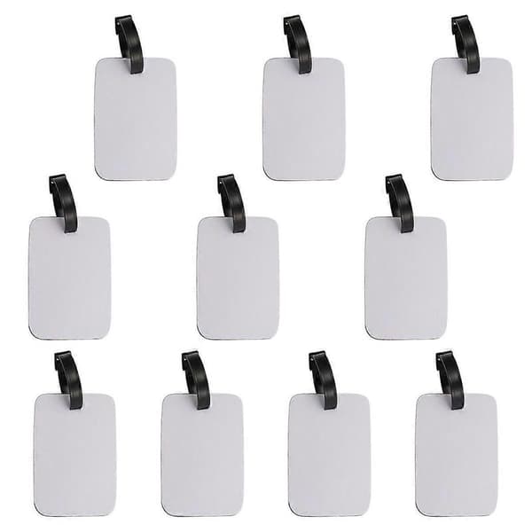 Sublimering Tomme Bagasjelapper Hvite Tomme Koffert Bagasjelapper - Perfekt