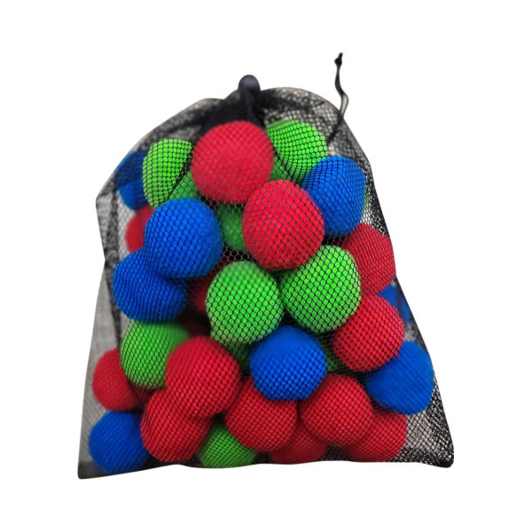 50-pack återanvändbara vattenstudsbollar absorberande bomullsbollar för utomhuspool strandfester