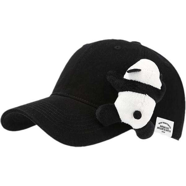 Baseballkepsar för kvinnor - Tecknad Panda Baseballhatt för kvinnor | Söta trendiga damhattar, justerbar cap Klassisk basebollhatt