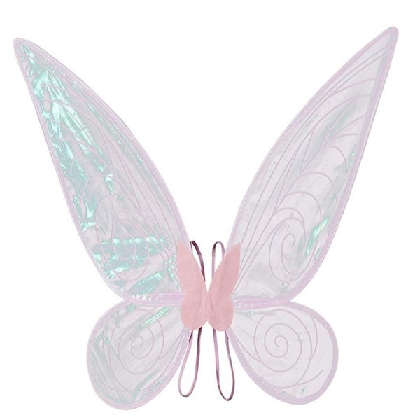 Kids Girls Butterfly Angel Elf Wings Cosplay Party Performance Pros Pink