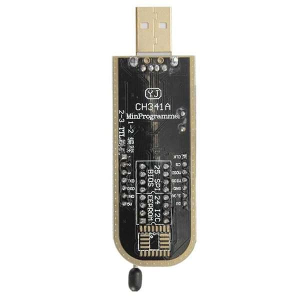 CH341A 24 25 Serie EEPROM Flash BIOS USB Programmeringsmodul + SOIC8 SOP8 Testklemme for EEPROM 93CXX