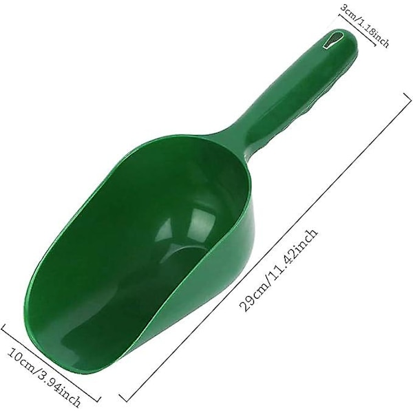 29x10x3cm Multifunktionel Dyrefoder-Ske, Universal Plastik Have-Spade, Hundemåleske, Dyrefoder-Skeer, Krydderier, Mel, Slik-Skeer
