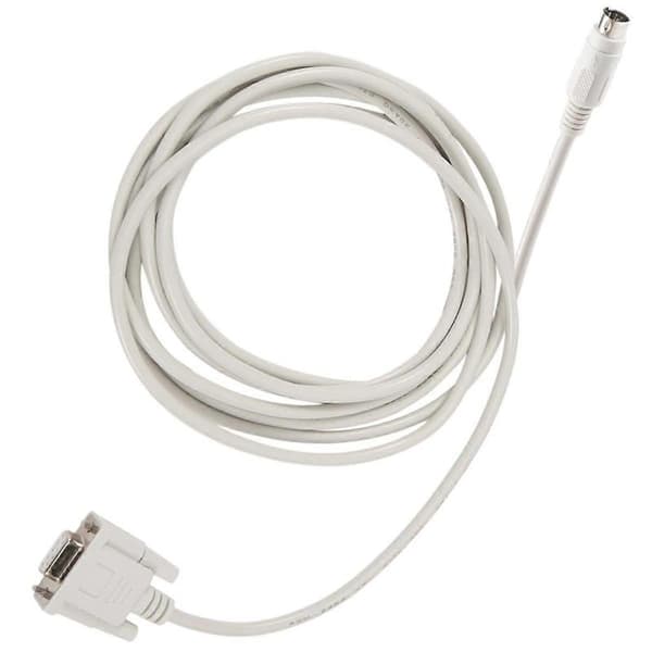 DB9P til 8P Mini Din RS232 Nedlastingskabel Hvit 2,5 m for PLC -EH