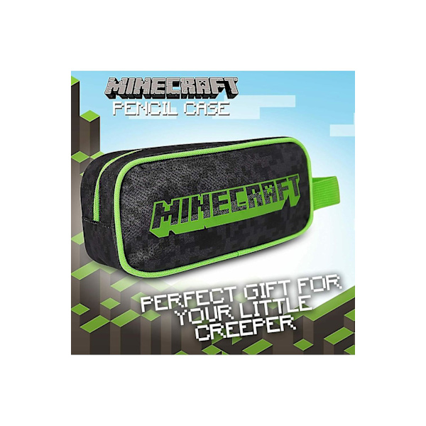 Minecraft blyants gamer etui sort