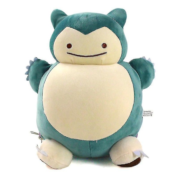 Snorlax Plussjeleketøy med to stiler, mykt stoffdyr, Ditto vendbar figurpute, gave til barn