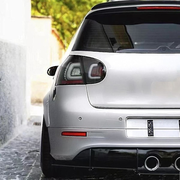 Bakre Diffusor Spoiler Lip Skydd Splitter Karosseri Kit Tillbehör för Golf Mk5 R32
