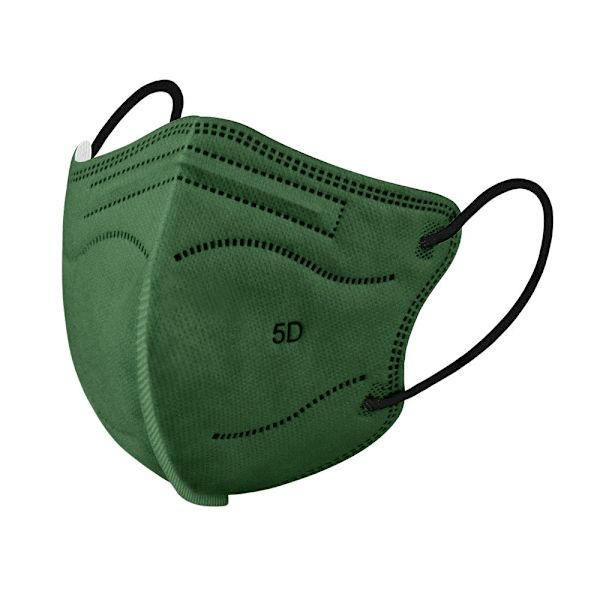 10 stk. Aldult's 5D maske farve udendørs forebyggelse maske ansigtsmasker