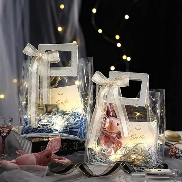 Presentpåse i PVC, transparent