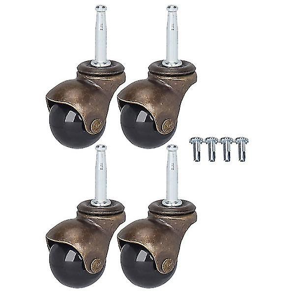 4 stk hjul 8x38mm kontor hjem datamaskin stol hjul stamme hjul (10x5cm)