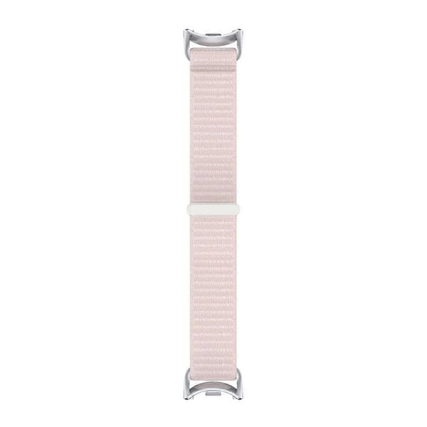 Håndledsrem kompatibel med Xiaomi Smart Band 10 / 9 / 8 Magic Tape Nylon Loop Urrem Pink