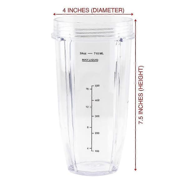 for Ninja, 2 24Oz kopper med To-Go, 7-finnet blad, for Ninja Auto IQ BlackClear