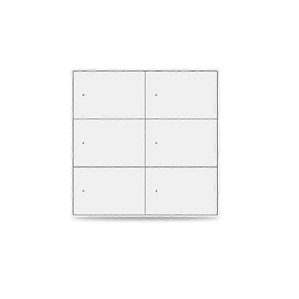 Matter WiFi Smart Switch Væglyskontrol med 1-6 Gangs Knap til App Vit