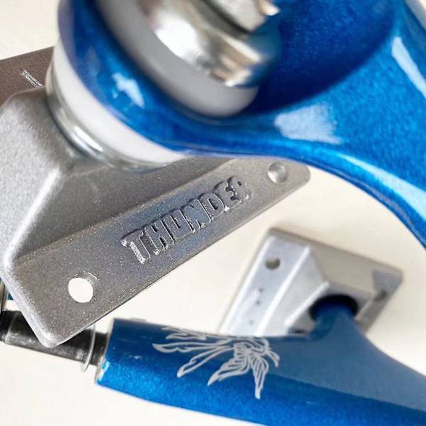 147mm Thunder Skateboard Trucks Skate Truck Dubbel ihålig, blå_gåva av G