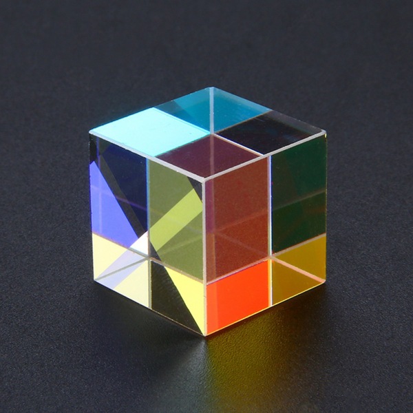 2stk Op-tic - Optisk Glass , RGB Dispersjon Sekssidig
