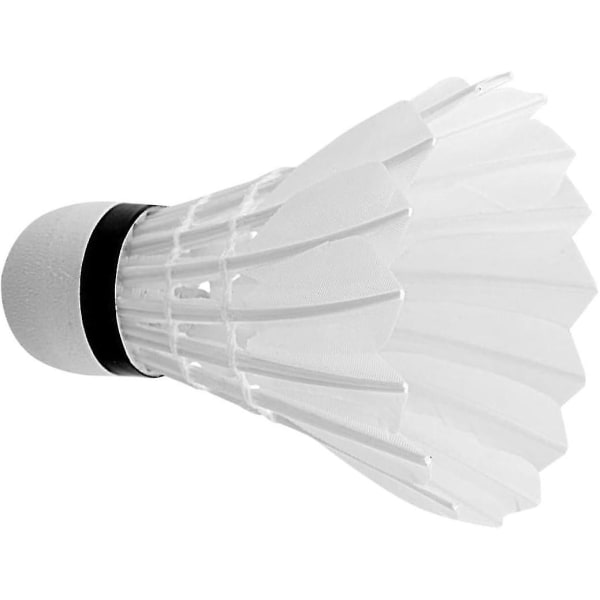 Goose Feather Badminton Shuttlecocks - Sæt med 6 stk