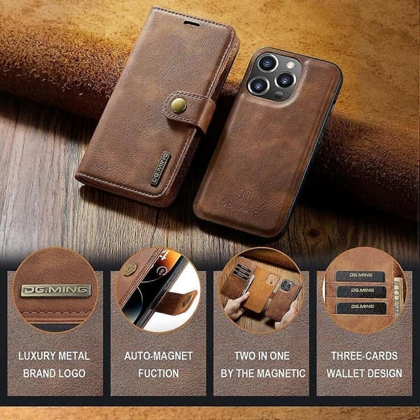 Magnetisk pung-etui kompatibelt med iPhone 16[JUN]