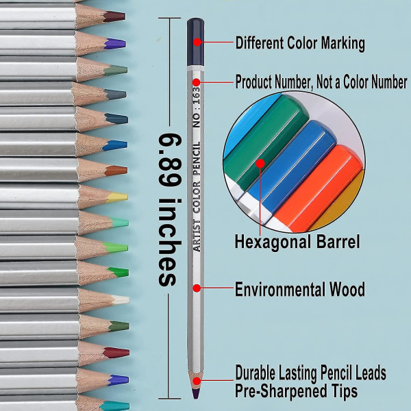 Färgpennor för vuxna färg, 72-färgs färgpennor för barn vuxna