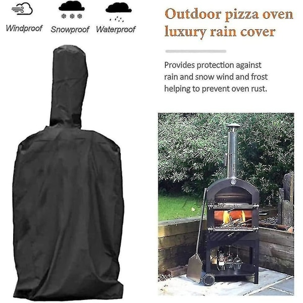 Pizzaugnstäckning - Vattentätt och slitstarkt pizzaugnöverdrag för utomhuscamping