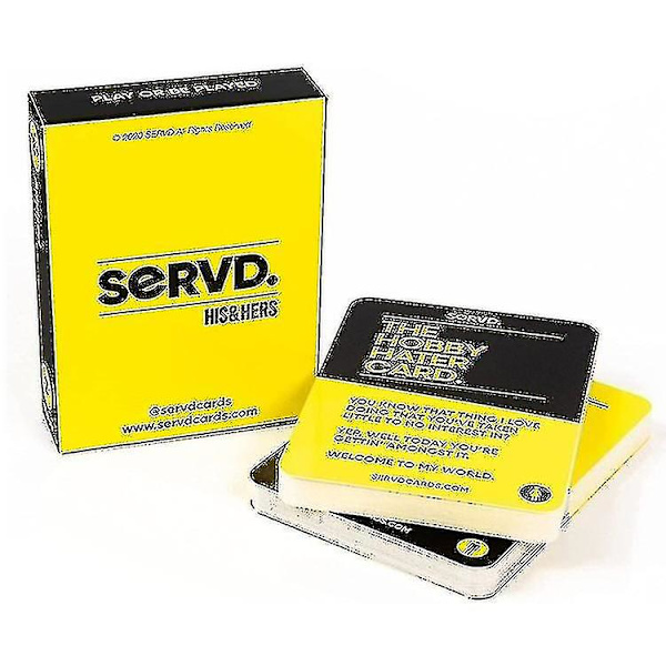 Serverad engelsk version par konversation kortspel festspel jul