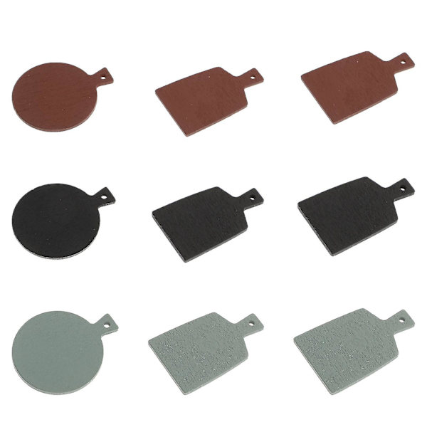9 stk. Bestikkbrett Mini Hus Fruktplater Mini Ornament Mini Husdekorasjoner