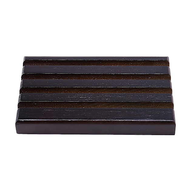 Udfordringsmønt Display Stativ Rack Møntholder 4-rækker Brændt Træ Udfordringsmønt Display Holder Stan-m