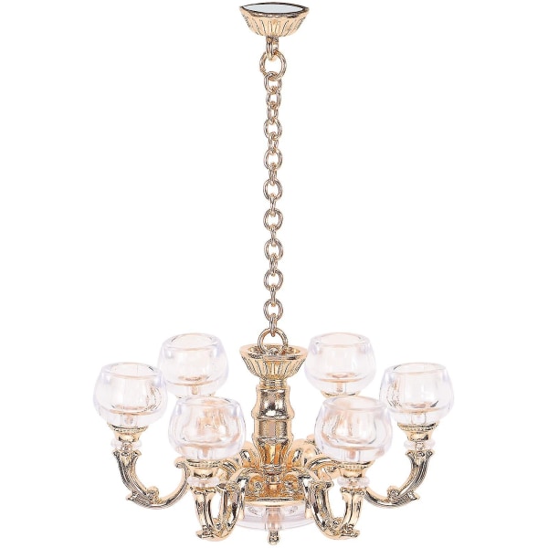 Miniatyr Taklampe Simuleringslampe 1/12 Skala Miniatyrlampe Mini Hus Lysekrone