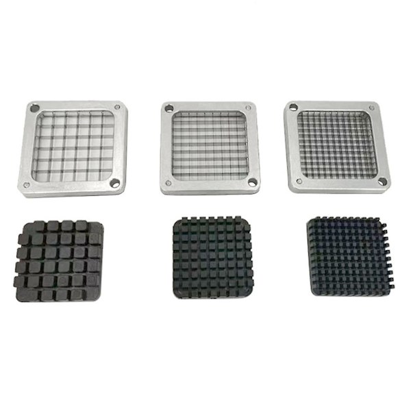 Ranskanperunoiden leikkuri ruostumaton teräs +3 terän kokoa, ranskanperunoiden leikkurin osat peruna (12,7 mm)