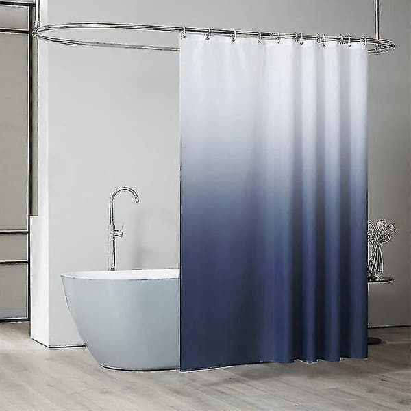 Extra bred duschdraperi 240x200 cm - Mörkgrå, mögelresistent, vattentät