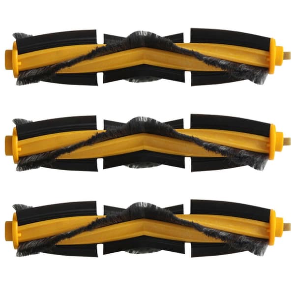 3X Hovedbørste Rullebørste til Ecovacs Deebot OZMO 920 950 Robotstøvsuger Erstatning Yellow & black