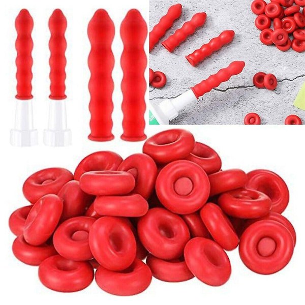 10/20/30/50/80/100 stk fugemassebeskyttende hette fugemasseforsegler sparer åpen fugemassetube for tetting og bevaring 100Pcs
