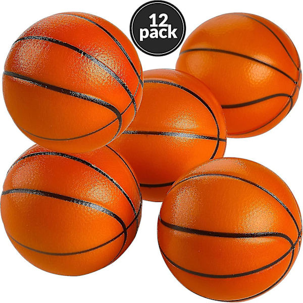 12 st mjuka skumgummisportbollar Minibasketbollar för barn