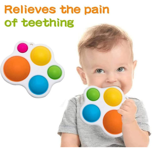 Baby Dimple Fidget Toys, Stress Relief Toys Soft Silicone Fidget Toys For Adult Children Baby Boys Girls Toys Gifts Toddler Educational Toys