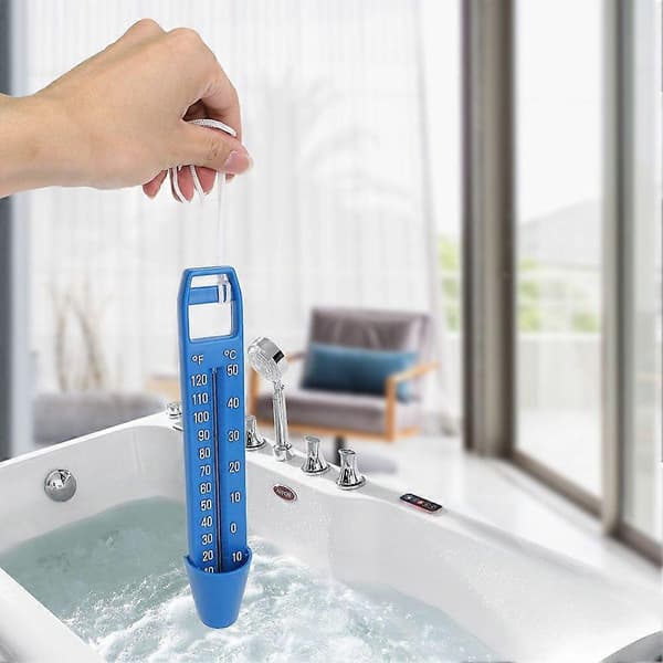 Pool flytande termometer Vattentermometer med snöre Pool Spa Badkar