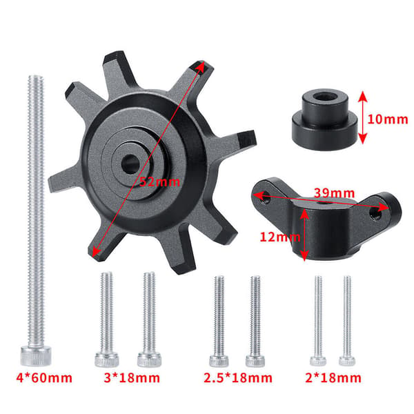 1.9'/2.2' Beadlock hjul dæk montering demontering værktøj til Rc 1/10 Crawler bil Black